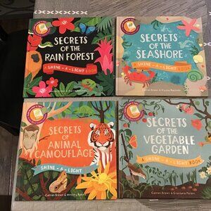 Four Shine-A-Light Educational Books--Excellent Shape--Homeschooling